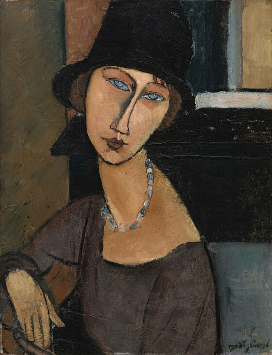 Jeanne Hébuterne au chapeau by Amedeo Modigliani